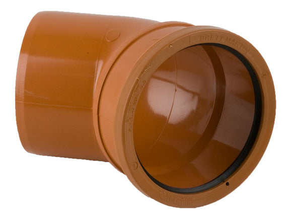 110MM U/G SINGLE SOCKET BEND 45* Henshaws Roofing & Building