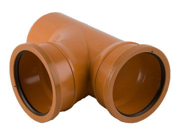 110MM U/G DOUBLE SOCKET BRANCH 87.5* Henshaws Roofing & Building