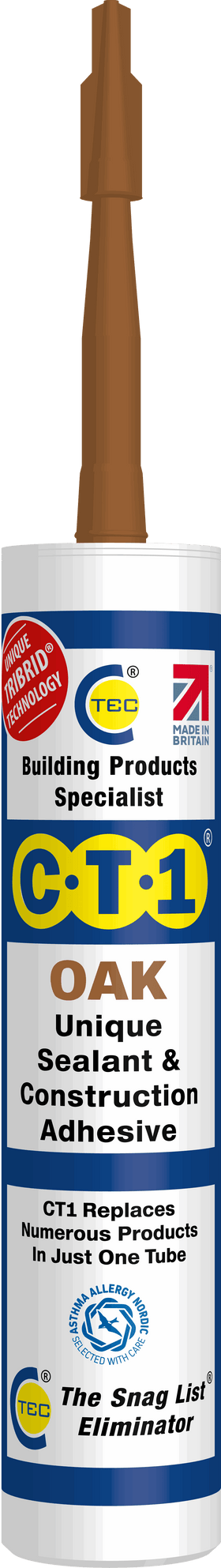 C-TEC CT1 Constuction Sealant Adhesive 290ml - Oak Henshaws Roofing & Building