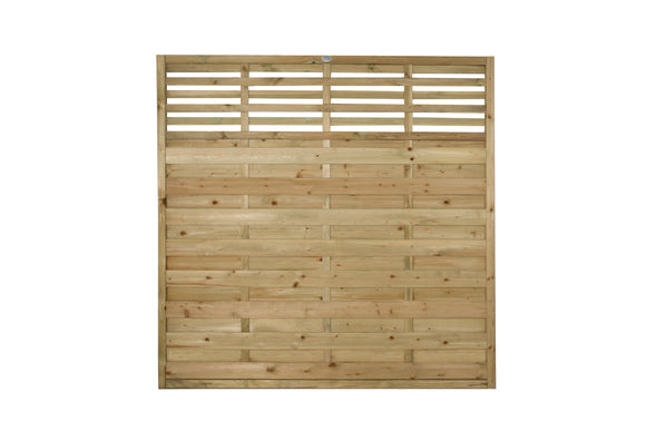 Pressure Treated Decorative Kyoto Fence Panel 1.8m x 1.8m - Pack of 3 (Delivery Only)