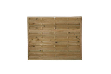 Pressure Treated Decorative Europa Plain Fence Panel 1.8m x 1.5m - Pack of 3 (Delivery Only) - 0
