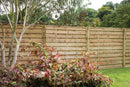 Pressure Treated Decorative Europa Plain Fence Panel 1.8m x 1.5m - Pack of 3 (Delivery Only)-1