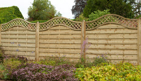 Pressure Treated Decorative Europa Prague Fence Panel 1.8m x 1.8m - Pack of 3 (Delivery Only) - 0