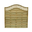 Pressure Treated Decorative Europa Prague Fence Panel 1.8m x 1.8m - Pack of 3 (Delivery Only)-3