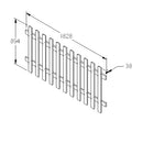 Pale Picket Fence Panel 6ft x 3ft (1.83m x 0.9m) - Pack of 3 (Delivery Only)-5
