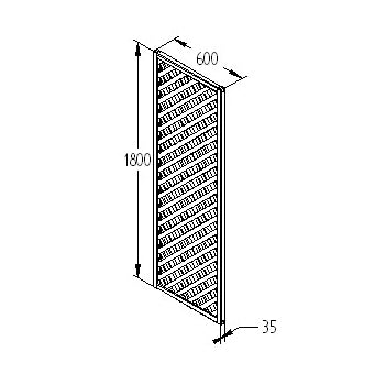 Rosemore Lattice - 180 x 60cm - Pack of 4 (Delivery Only)