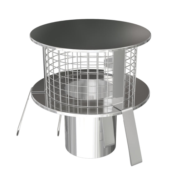 Stainless Steel Pot Hanging Cowl 7 Inch