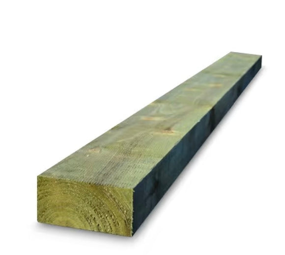TREATED SAWN RAILWAY SLEEPER 100MM X 200MM X 2.4M