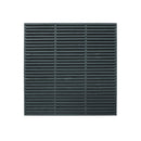 Contemporary Double Slatted Fence Panel 1.8m x 1.8m - Anthracite Grey - Pack of 3 (Delivery Only)-2