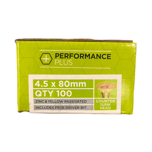 CLASSIC SCREW PZ2 4.5MM X 80MM (100pcs)