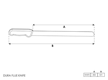 Dura Flue Cutting Knife - 0