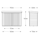 Pent Large Outdoor Store - Pressure Treated (Delivery Only)-6