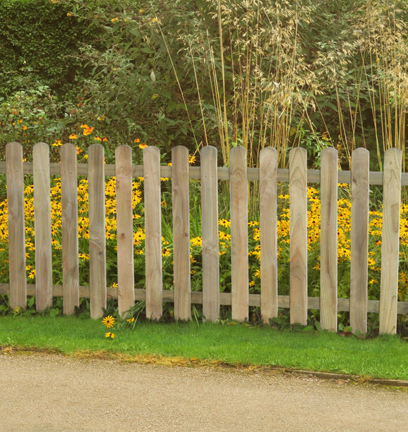 Pressure Treated Heavy Duty Pale Fence Panel 6ft x 3ft (1.8m x 0.9m) - Pack of 3 (Delivery Only)