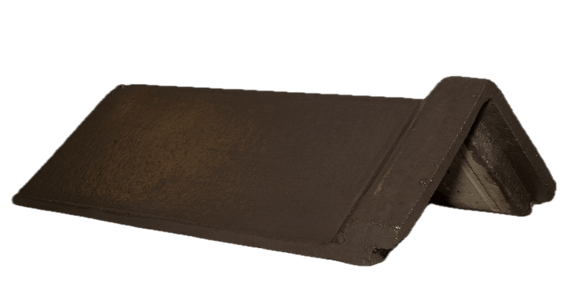 SANDTOFT CONC ANG CAP RIDGE 105° - DARK GREY | Henshaws Roofing & Building