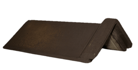 SANDTOFT CONC ANG CAP RIDGE 105* - DARK GREY Henshaws Roofing & Building