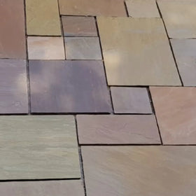 PAVESTONE INDIAN SANDSTONE 18MM RAJ BLEND CONTRACT PACK (20.7M2) - 0
