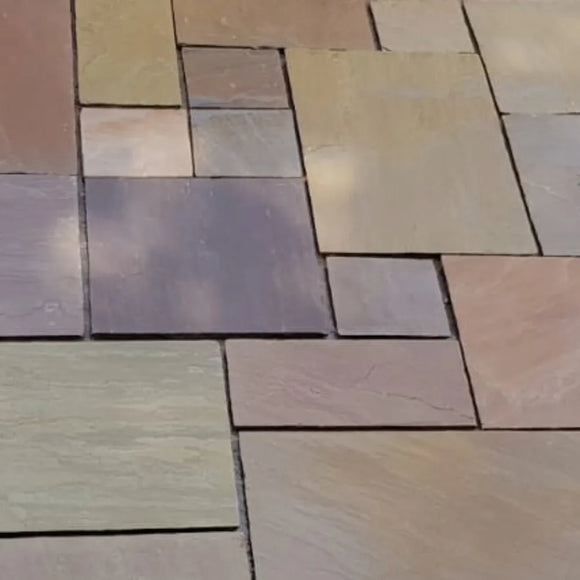PAVESTONE INDIAN SANDSTONE 18MM RAJ BLEND CONTRACT PACK (20.7M2)