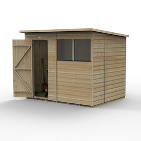 Beckwood 8x6 Pent Shed - 2 Windows - (Delivery Only) - 0