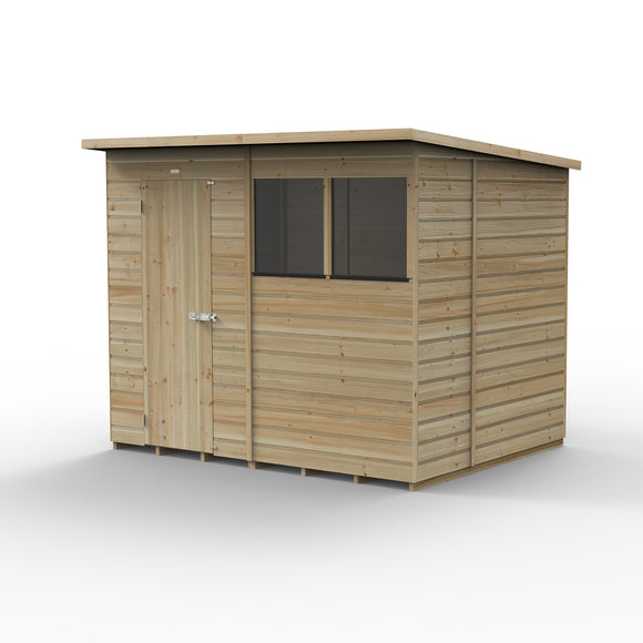 Beckwood 8x6 Pent Shed - 2 Windows - (Delivery Only)