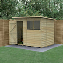 Beckwood 8x6 Pent Shed - 2 Windows - (Delivery Only)-1