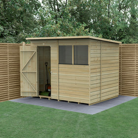 Beckwood 8x6 Pent Shed - 2 Windows - (Delivery Only)
