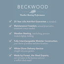 Beckwood 8x6 Pent Shed - 2 Windows - (Delivery Only)-15