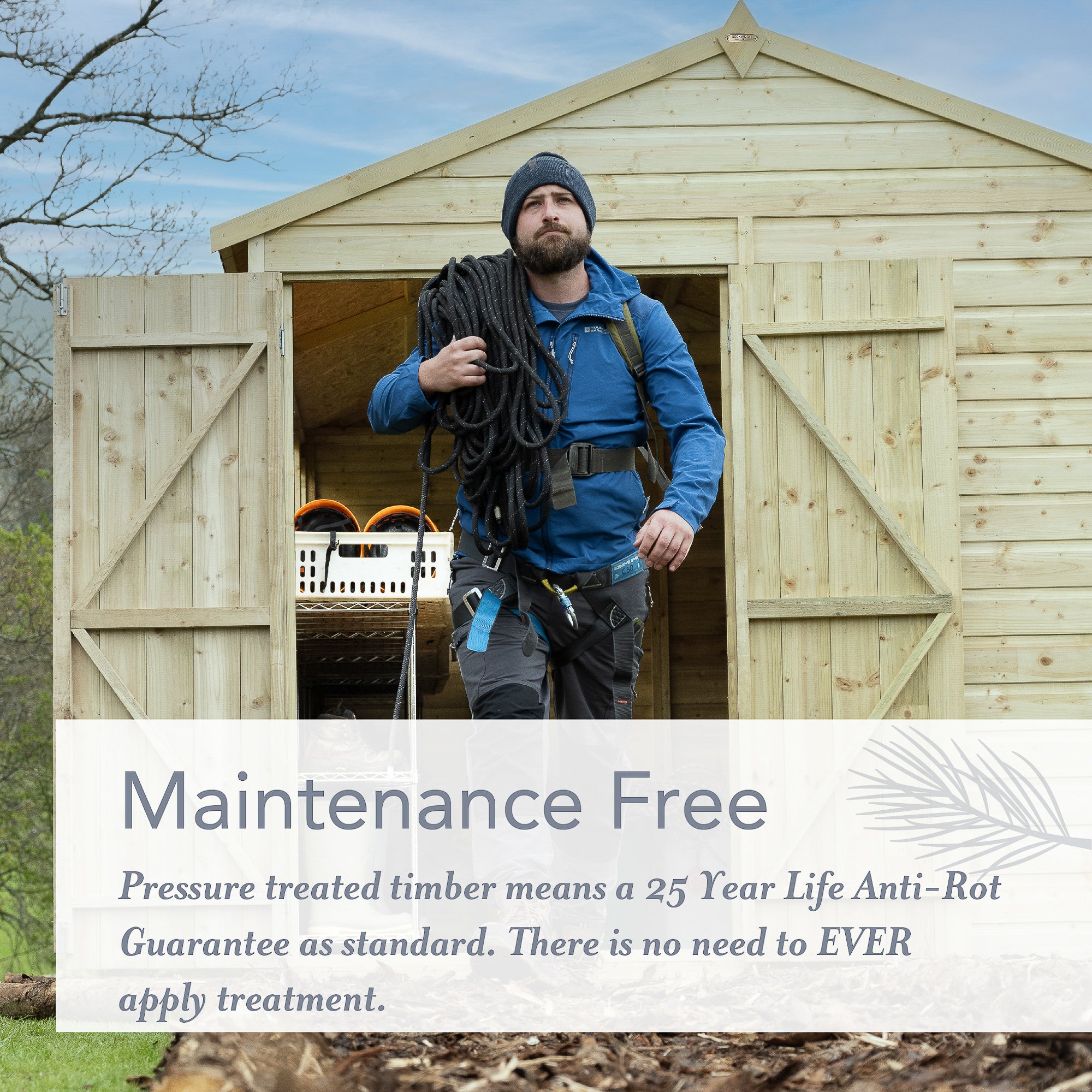 Beckwood 8x6 Pent Shed - 2 Windows - (Delivery Only)