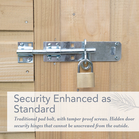 Beckwood 8x6 Pent Shed - 2 Windows - (Delivery Only)