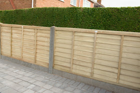 Pressure Treated Superlap Fence Panel 6ft x 3ft (1.83m x 0.91m) - Pack of 3 (Delivery Only)