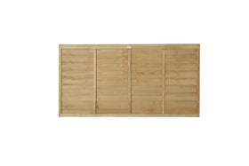 Pressure Treated Superlap Fence Panel 6ft x 3ft (1.83m x 0.91m) - Pack of 3 (Delivery Only) - 0