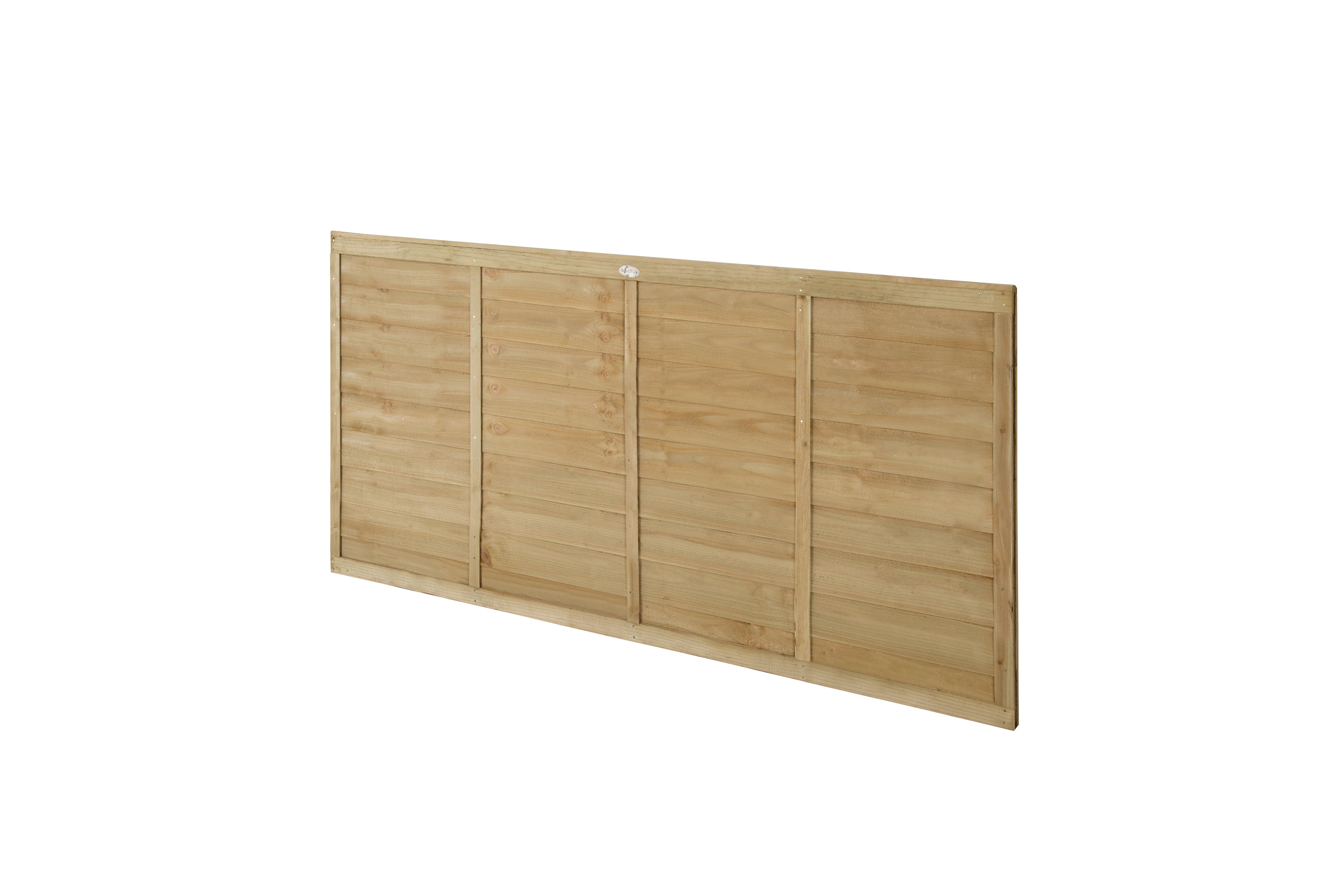 Pressure Treated Superlap Fence Panel 6ft x 3ft (1.83m x 0.91m) - Pack of 3 (Delivery Only)