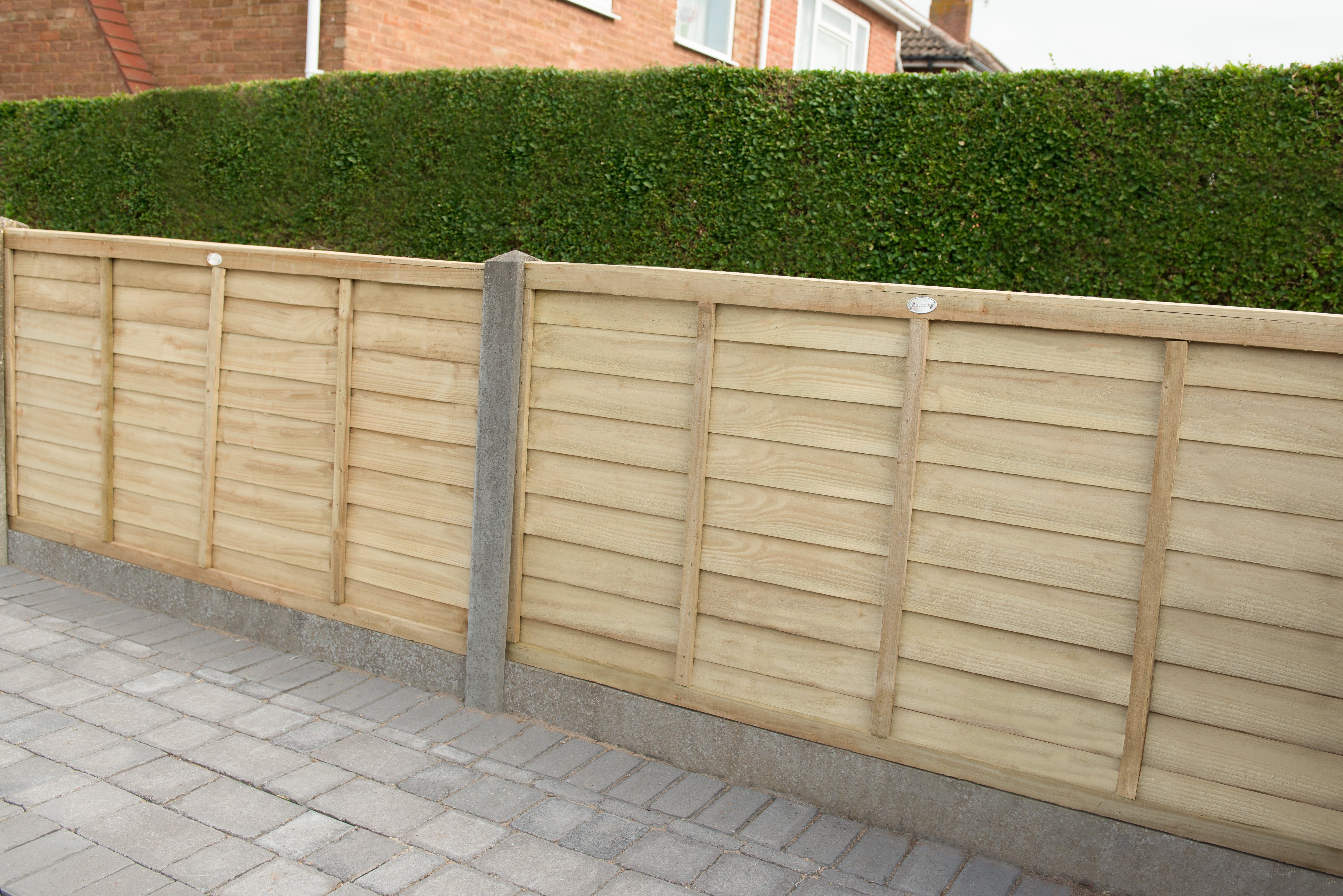 Pressure Treated Superlap Fence Panel 6ft x 4ft (1.83m x 1.22m) - Pack of 3 (Delivery Only)