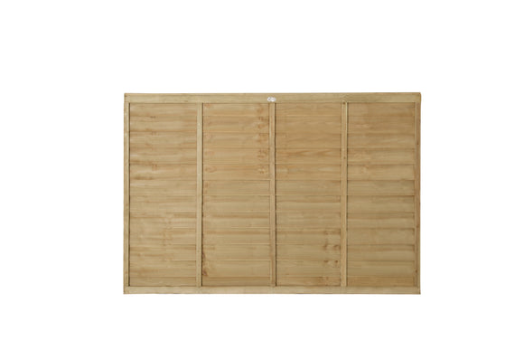 Pressure Treated Superlap Fence Panel 6ft x 4ft (1.83m x 1.22m) - Pack of 3 (Delivery Only)