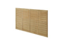 Pressure Treated Superlap Fence Panel 6ft x 4ft (1.83m x 1.22m) - Pack of 3 (Delivery Only)-3