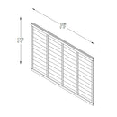 Pressure Treated Superlap Fence Panel 6ft x 4ft (1.83m x 1.22m) - Pack of 3 (Delivery Only)-4