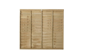 Pressure Treated Superlap Fence Panel 6ft x 5ft (1.83m x 1.52m) - Pack of 3 (Delivery Only) - 0