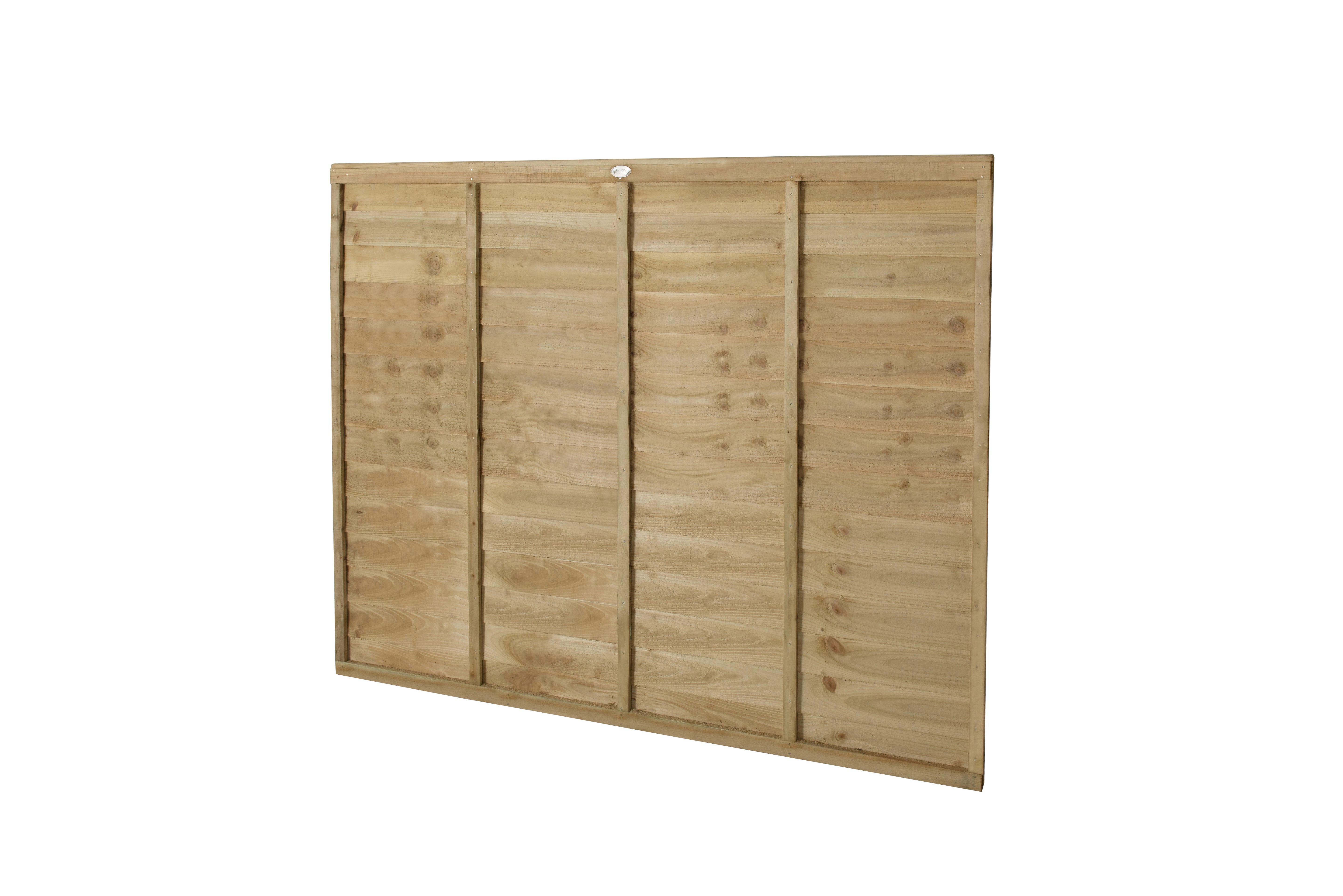 Pressure Treated Superlap Fence Panel 6ft x 5ft (1.83m x 1.52m) - Pack of 3 (Delivery Only)