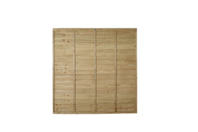 Pressure Treated Superlap Fence Panel 6ft x 6ft (1.83m x 1.83m) - Pack of 3 (Delivery Only) - 0