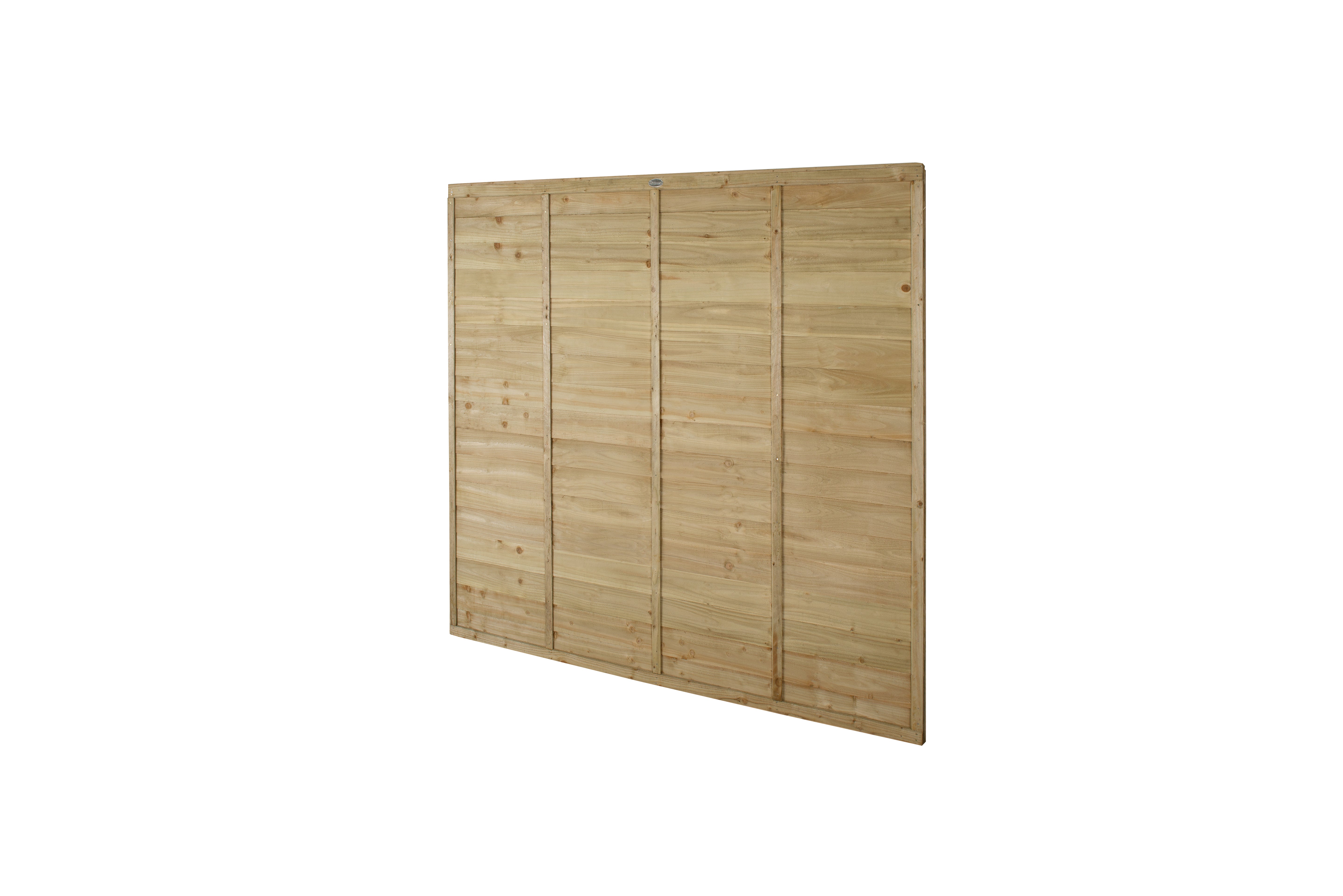 Pressure Treated Superlap Fence Panel 6ft x 6ft (1.83m x 1.83m) - Pack of 3 (Delivery Only)