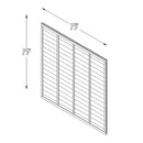 Pressure Treated Superlap Fence Panel 6ft x 6ft (1.83m x 1.83m) - Pack of 3 (Delivery Only)-4
