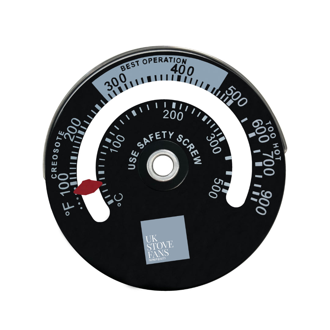 Magnetic Flue Pipe Stove Temperature Gauge 65mm