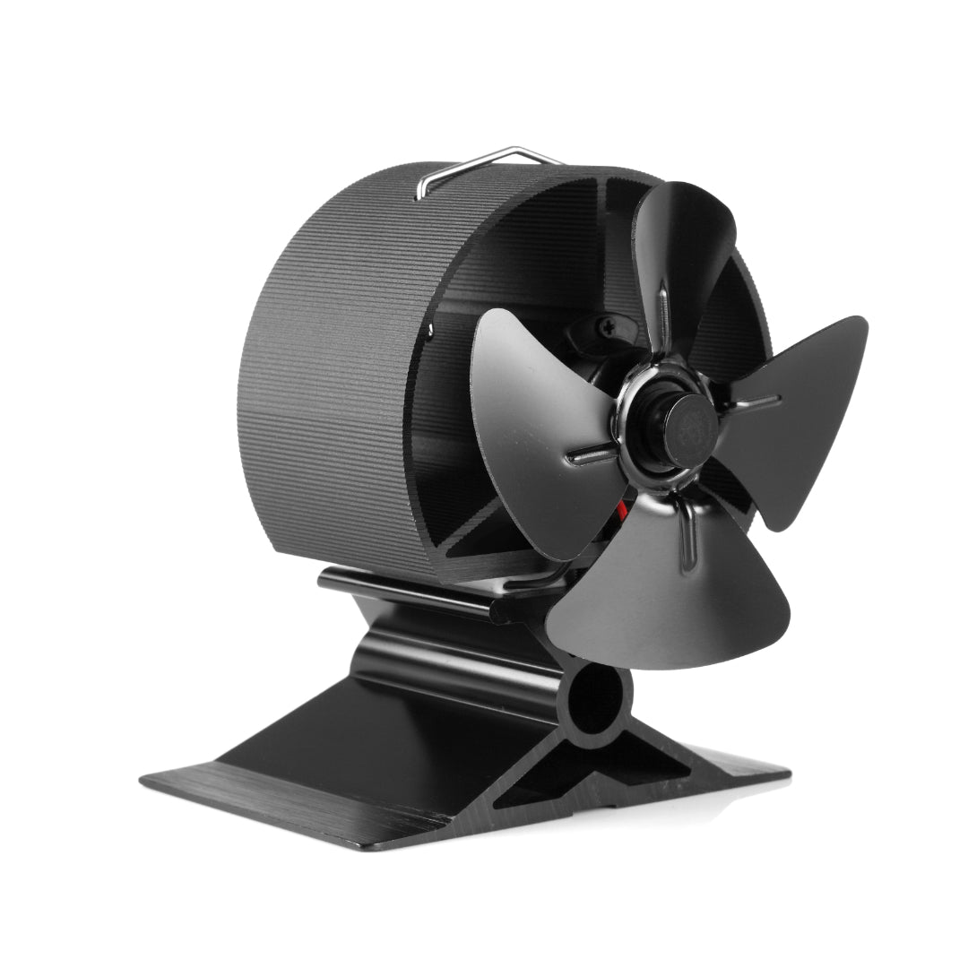 4 Blade Mini Heat Powered Stove Fan - 0