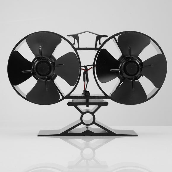 8 Blade Double Mini Heat Powered Stove Fan