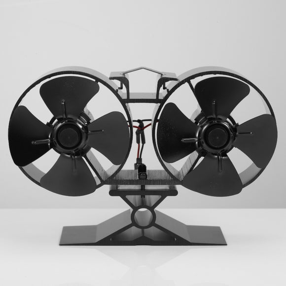 8 Blade Double Mini Heat Powered Stove Fan