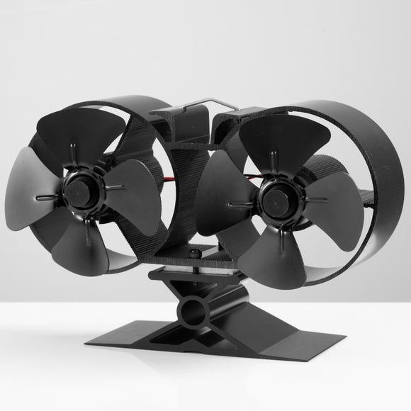 8 Blade Double Mini Heat Powered Stove Fan