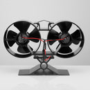 8 Blade Double Mini Heat Powered Stove Fan-5