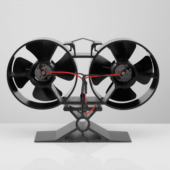 8 Blade Double Mini Heat Powered Stove Fan