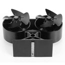 8 Blade Double Mini Heat Powered Stove Fan-6