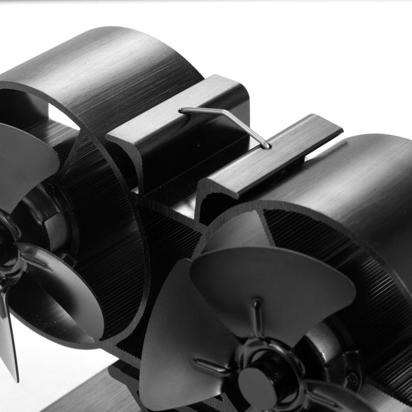 8 Blade Double Mini Heat Powered Stove Fan