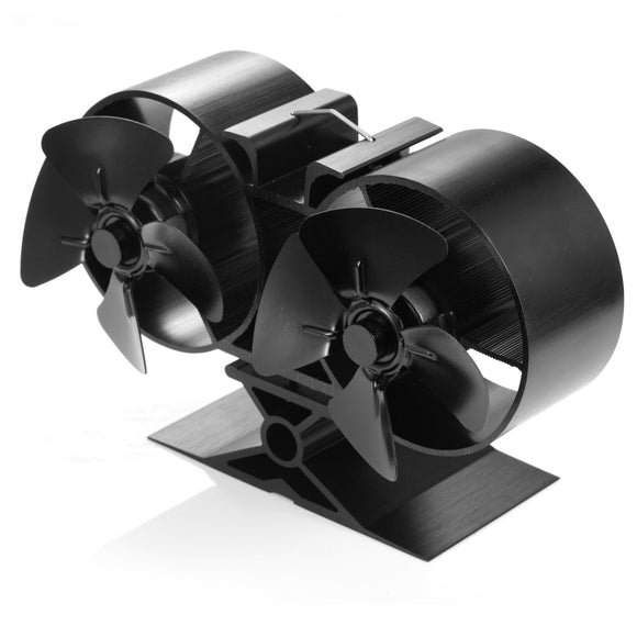 8 Blade Double Mini Heat Powered Stove Fan